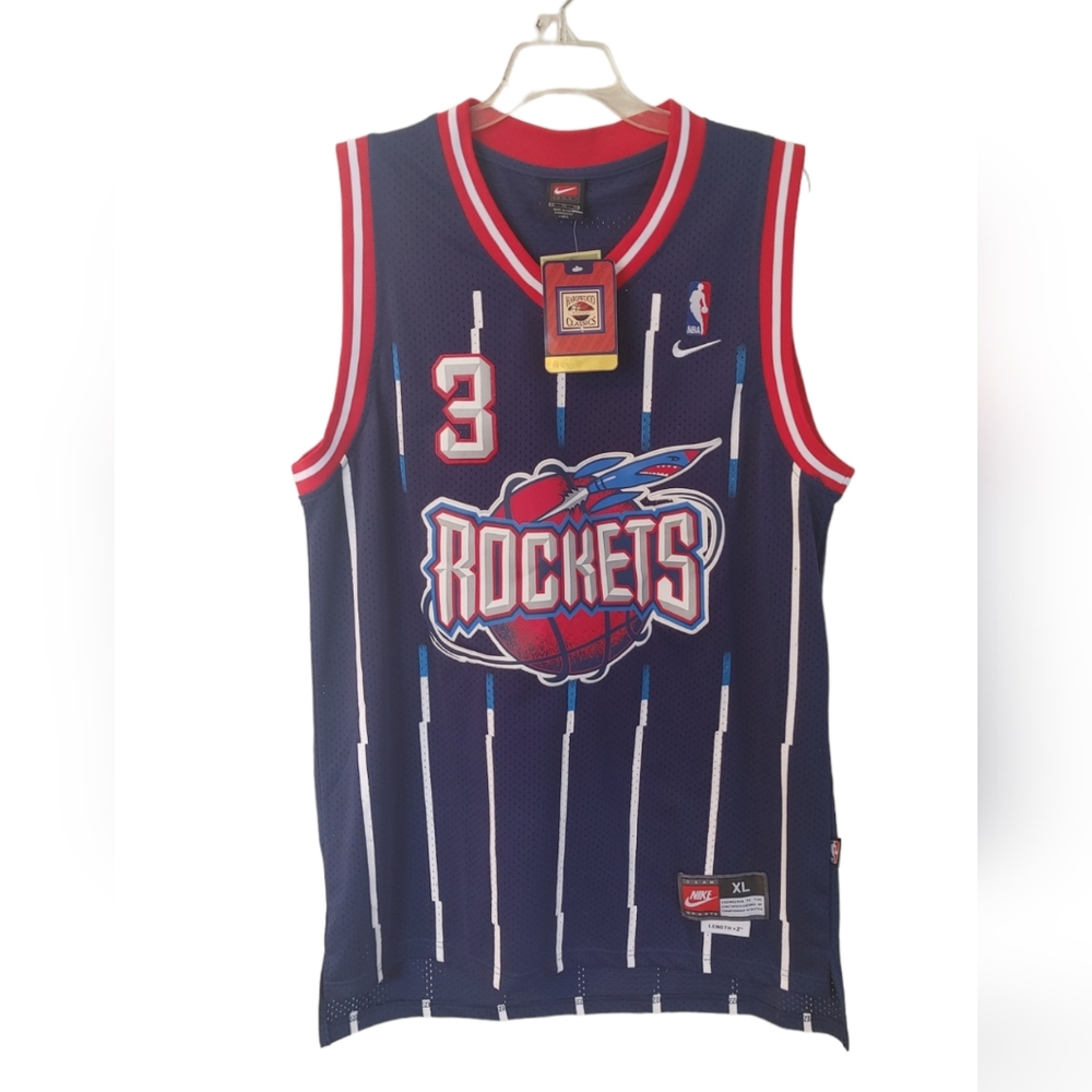 NWT New Rare Vtg Nike Hardwood Classics NBA Houston Rockets Steve Francis Jersey